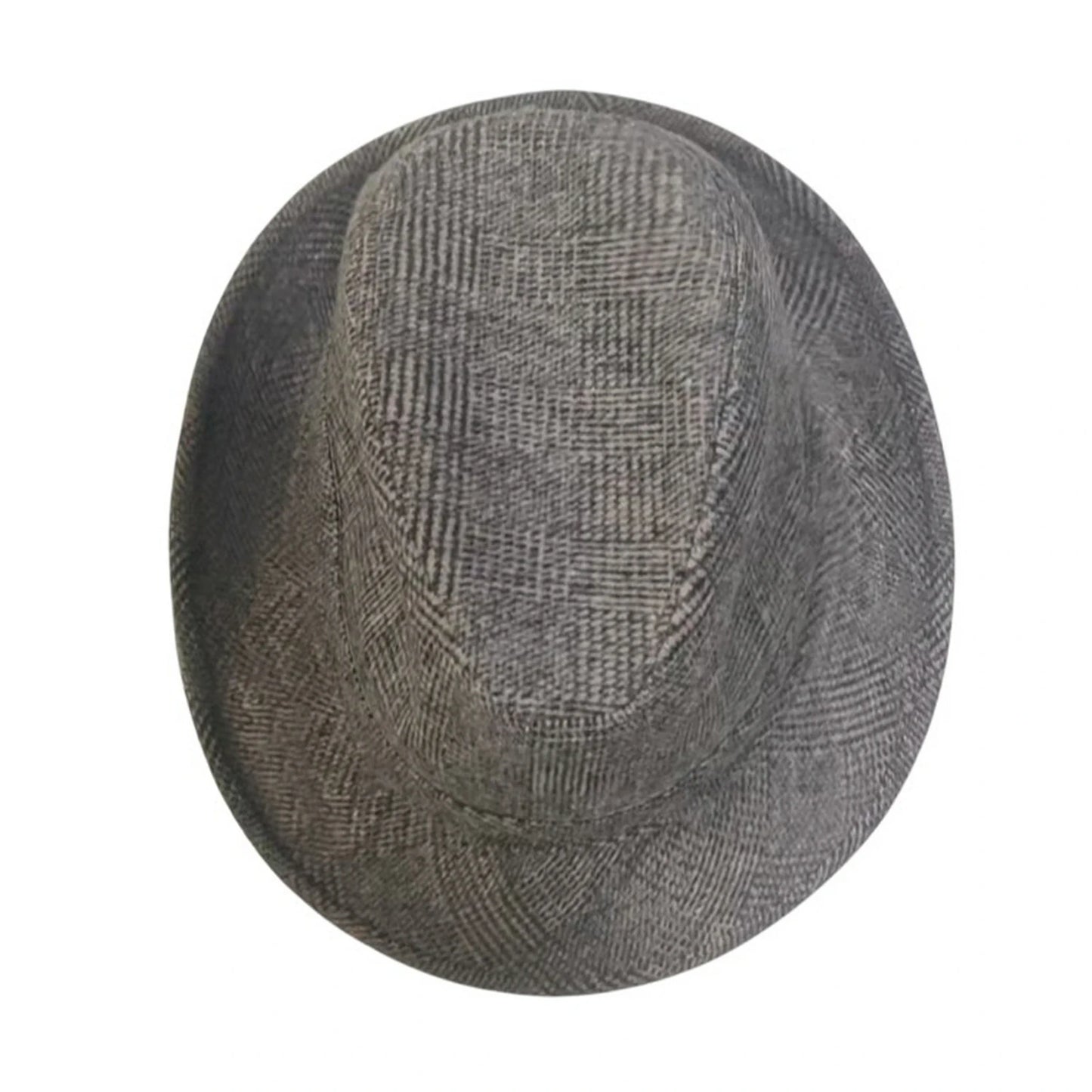 Trilby Hat | Classic Plaid Vintage Style – Grey