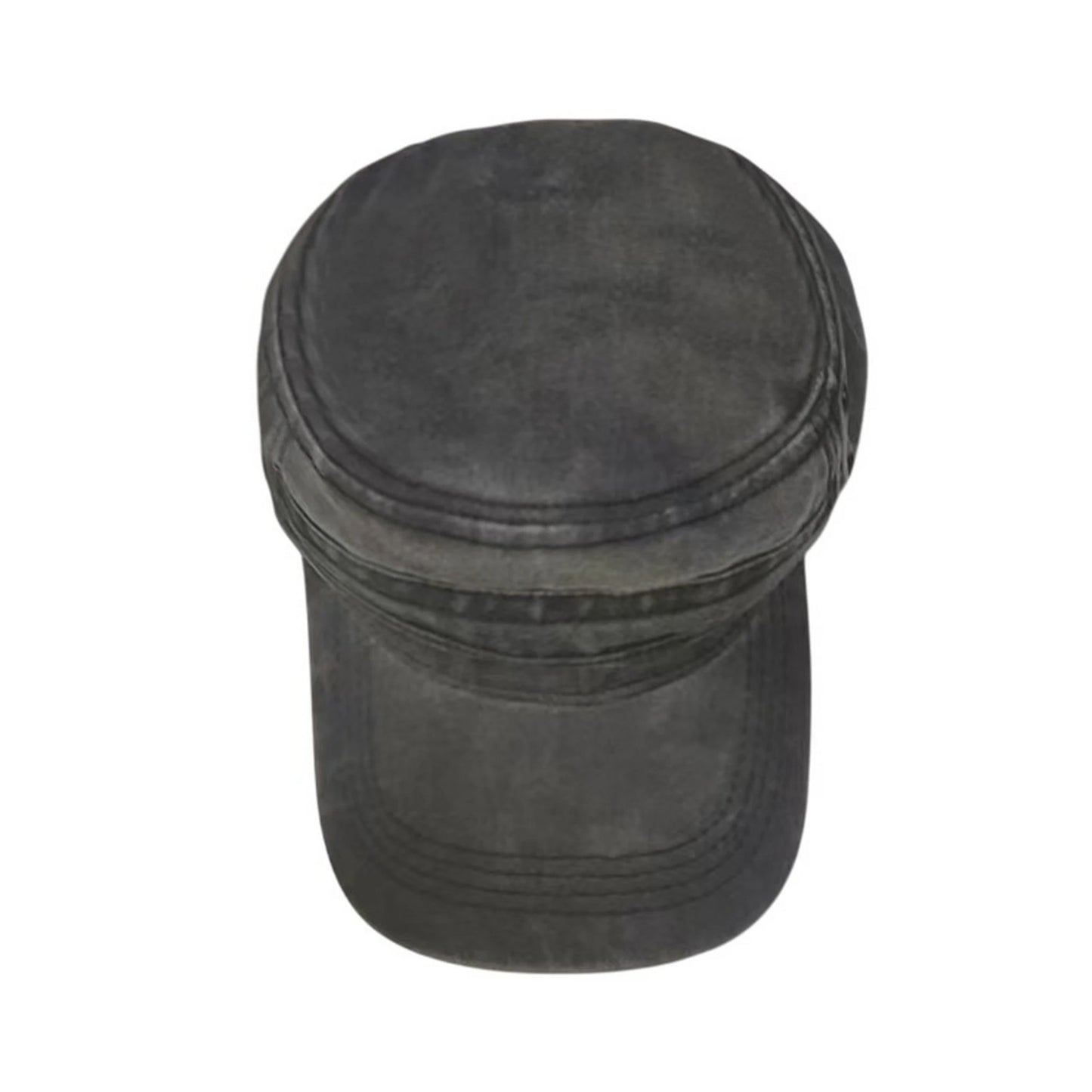 Cadet Cap | Washed Finish Military Style – Dark Grey