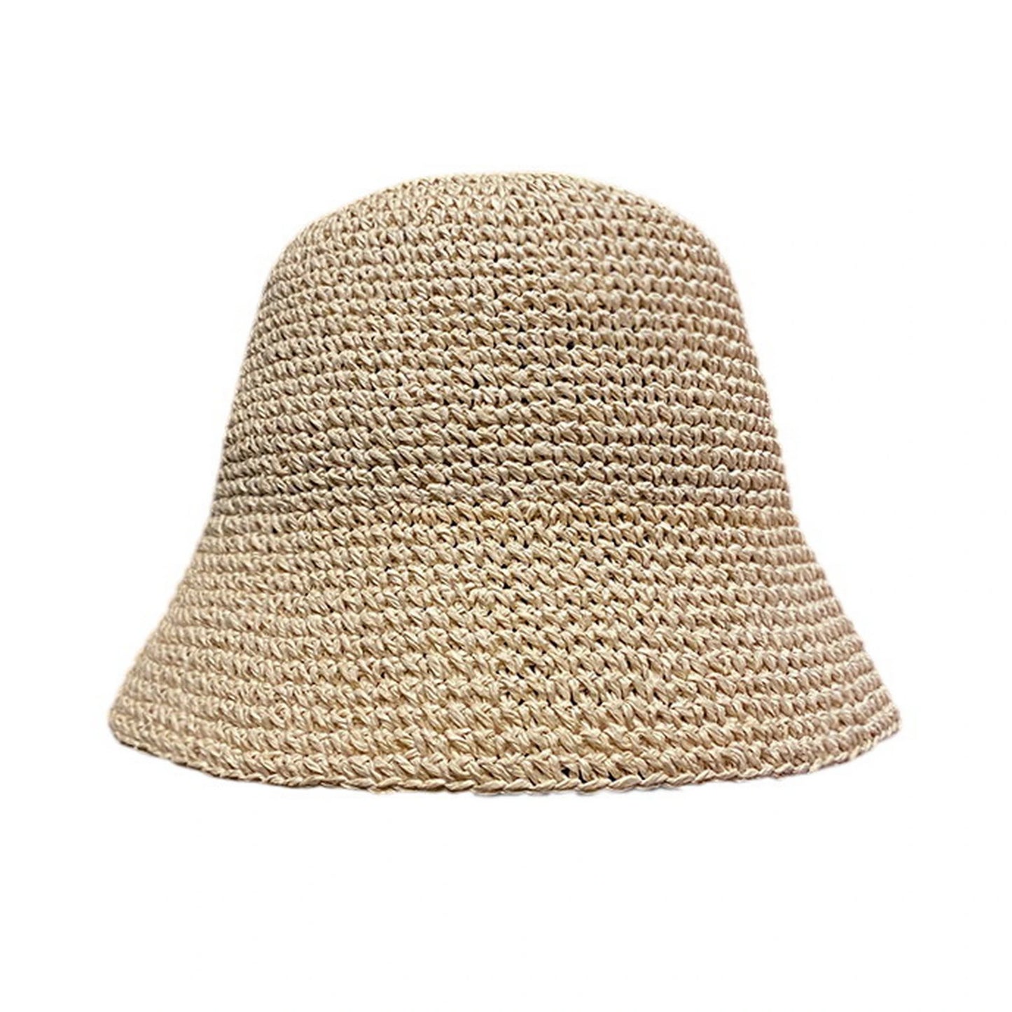 Short Brim Straw Hat | Minimal Woven Design – Natural