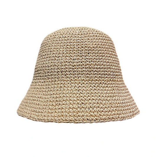 Short Brim Straw Hat | Minimal Woven Design – Natural