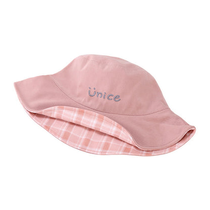 Patterned Bucket Hat | Reversible Design with Embroidery – Pink