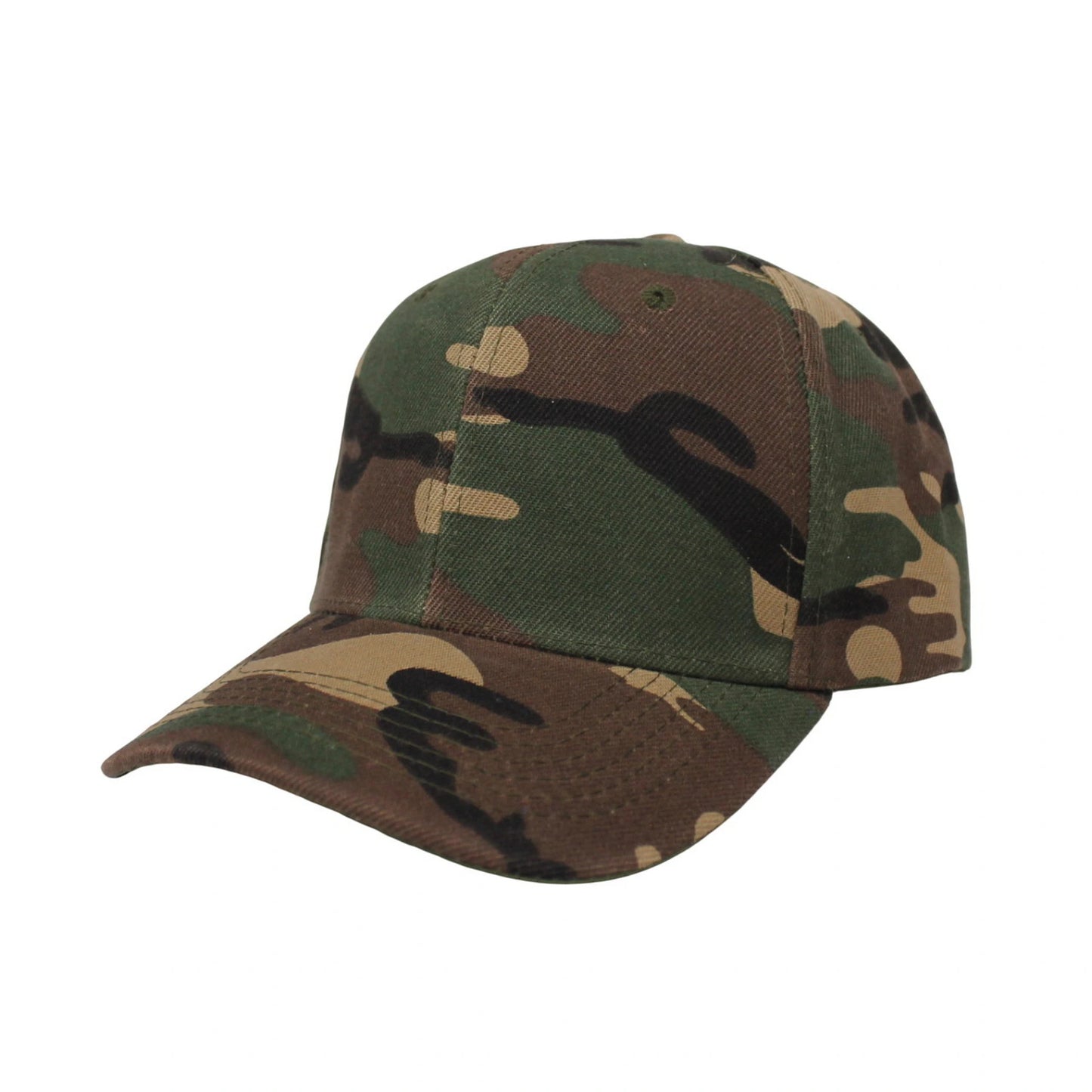 Camo Baseball Cap | Classic Camouflage Outdoor Style – Olive Green