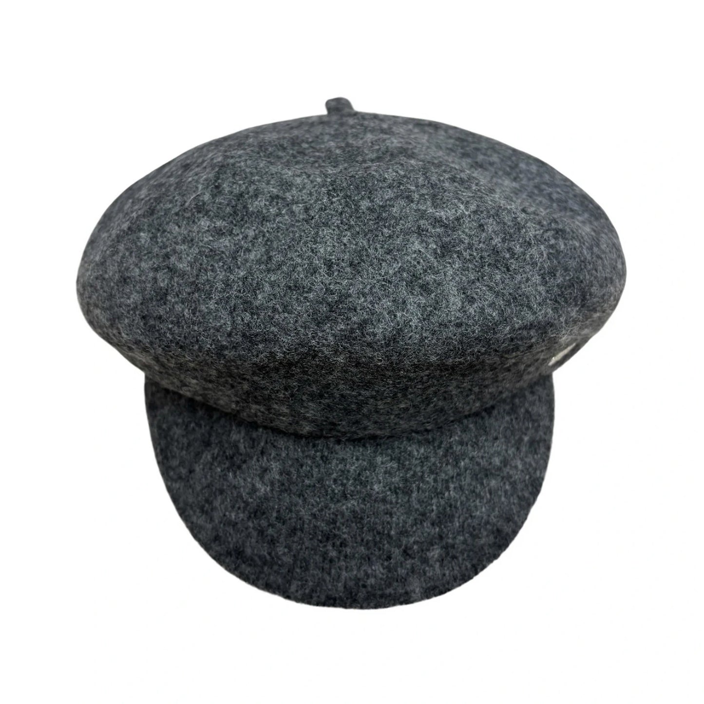 Fashion Hat | Solid Wool Newsboy Cap – Charcoal Grey