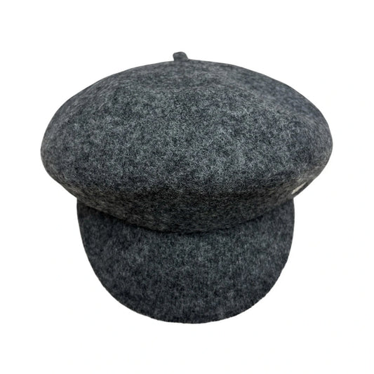 Fashion Hat | Solid Wool Newsboy Cap – Charcoal Grey