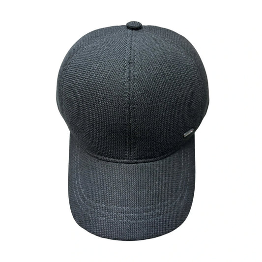 Baseball Cap | Fine Texture Minimalist – Black