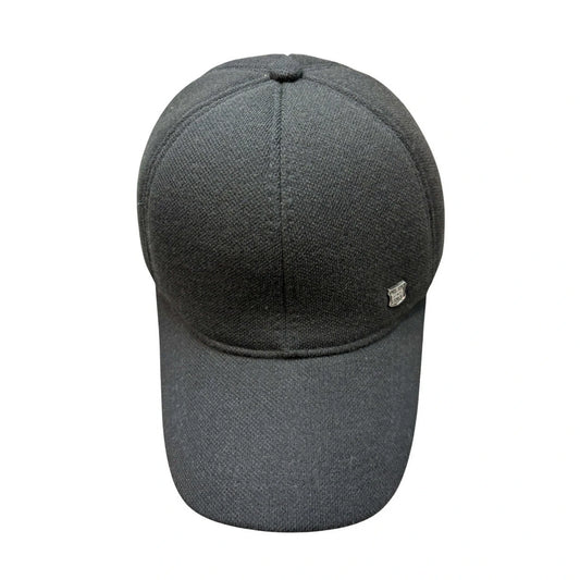 Baseball Cap | Clean Structured Panel – Black