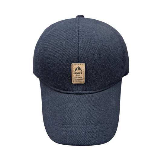 Baseball Cap | Minimalist Panel & Front Patch – Navy