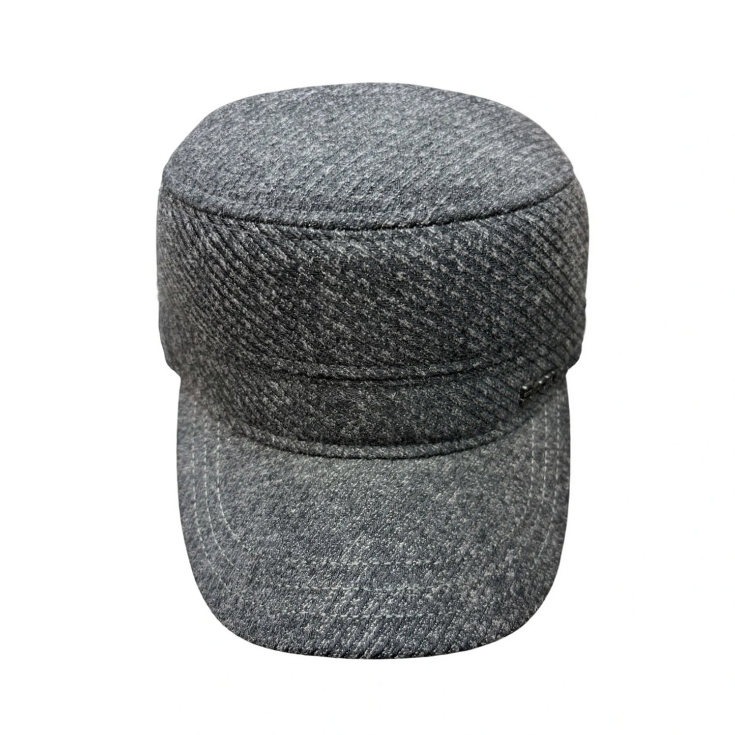 Fashion Cap | Textured Military Silhouette – Grey