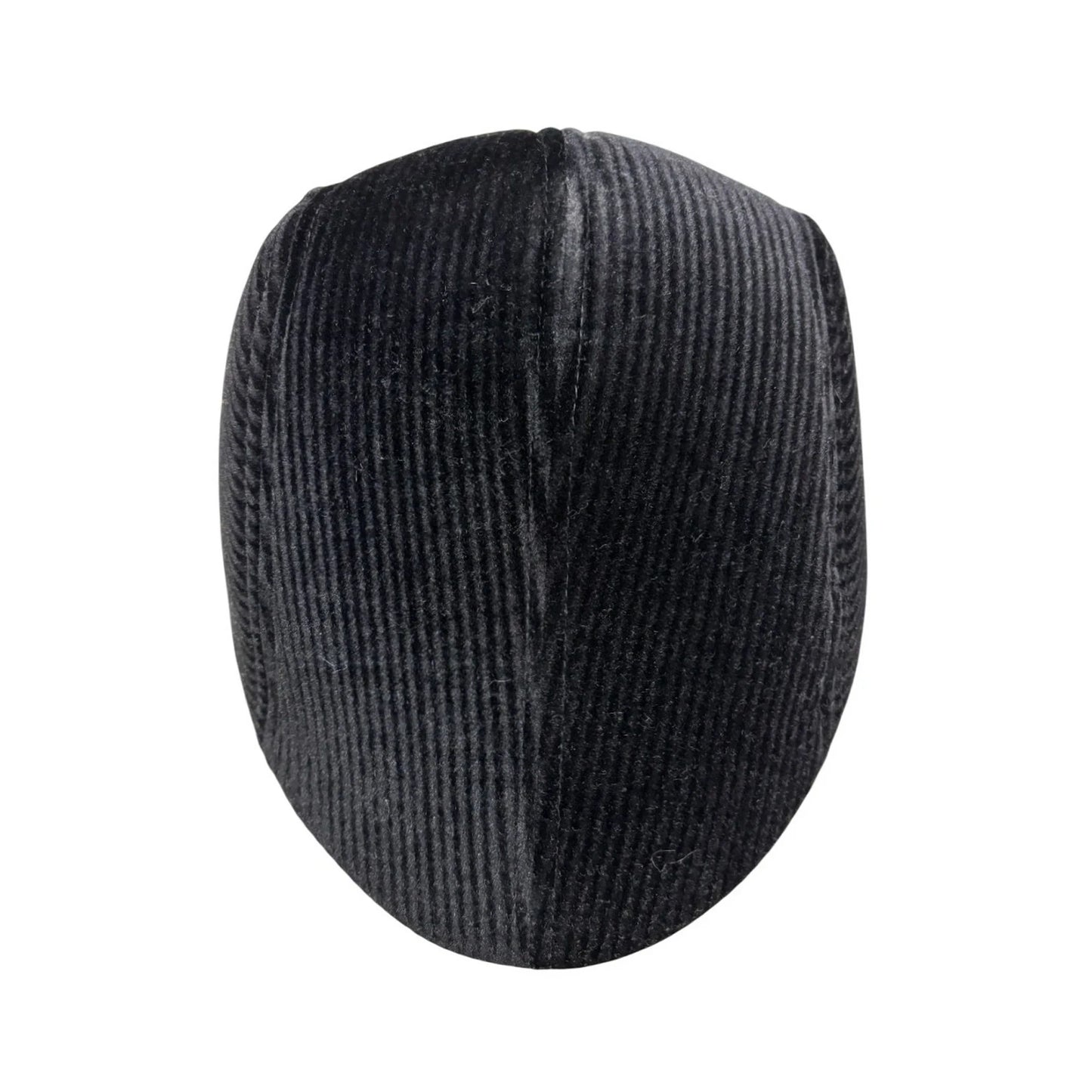 Flat Cap | Black Corduroy Flat Cap – Black