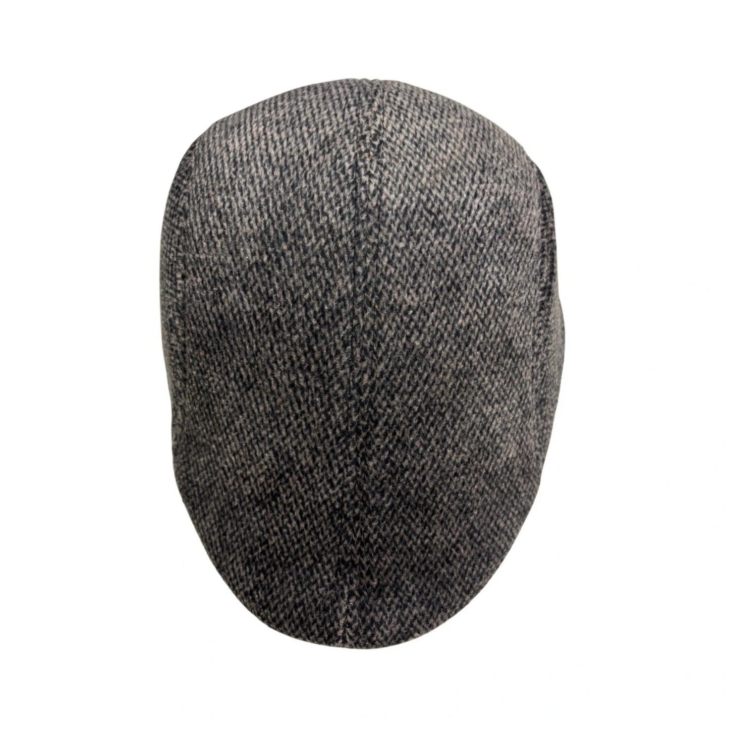 Flat Cap | Dark Brown Herringbone Flat Cap – Dark Brown