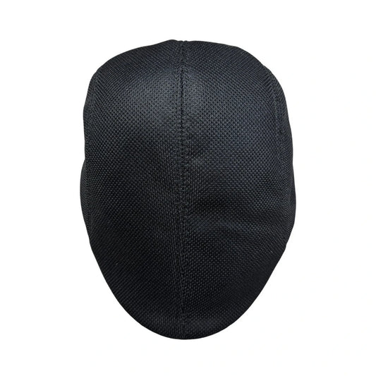 Flat Cap | Breathable Mesh Design – Black
