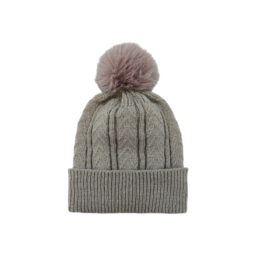 IGO2507447 3D Patterned Basic Bobble Hat