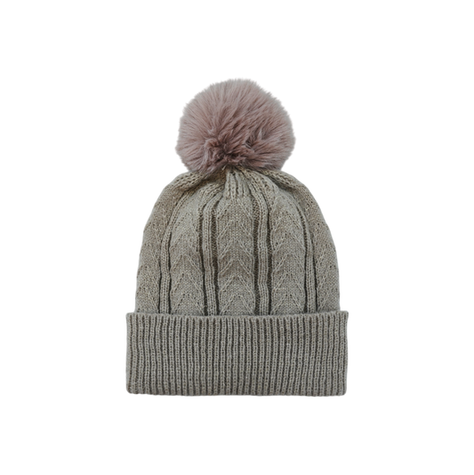 IGO2507447 3D Patterned Basic Bobble Hat