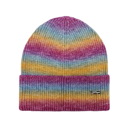 Ski Hat | Rainbow Ombre Knit Cuff – Multicolour