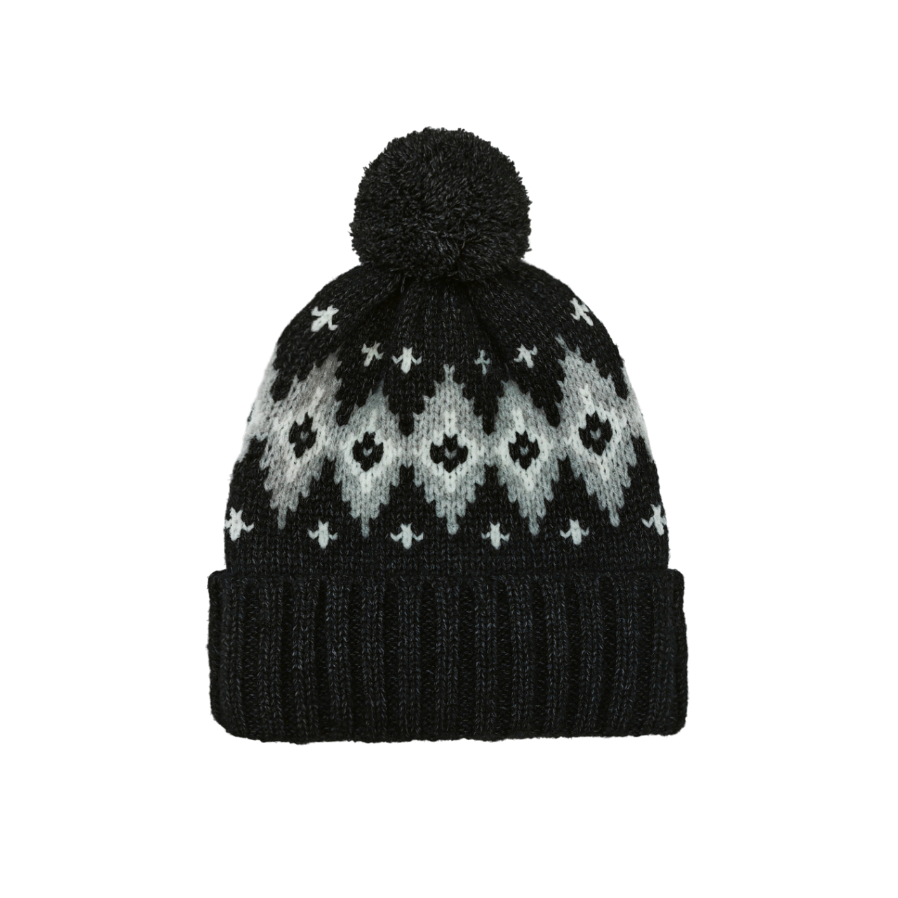 IGO2507475 Ethnic Jacquard Fashion Bobble Hat