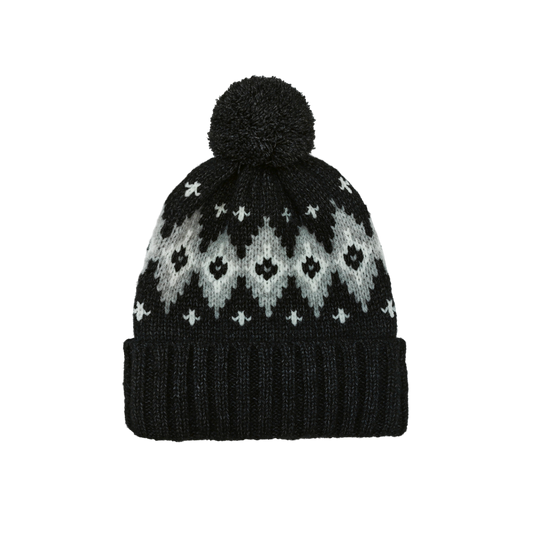 IGO2507475 Ethnic Jacquard Fashion Bobble Hat
