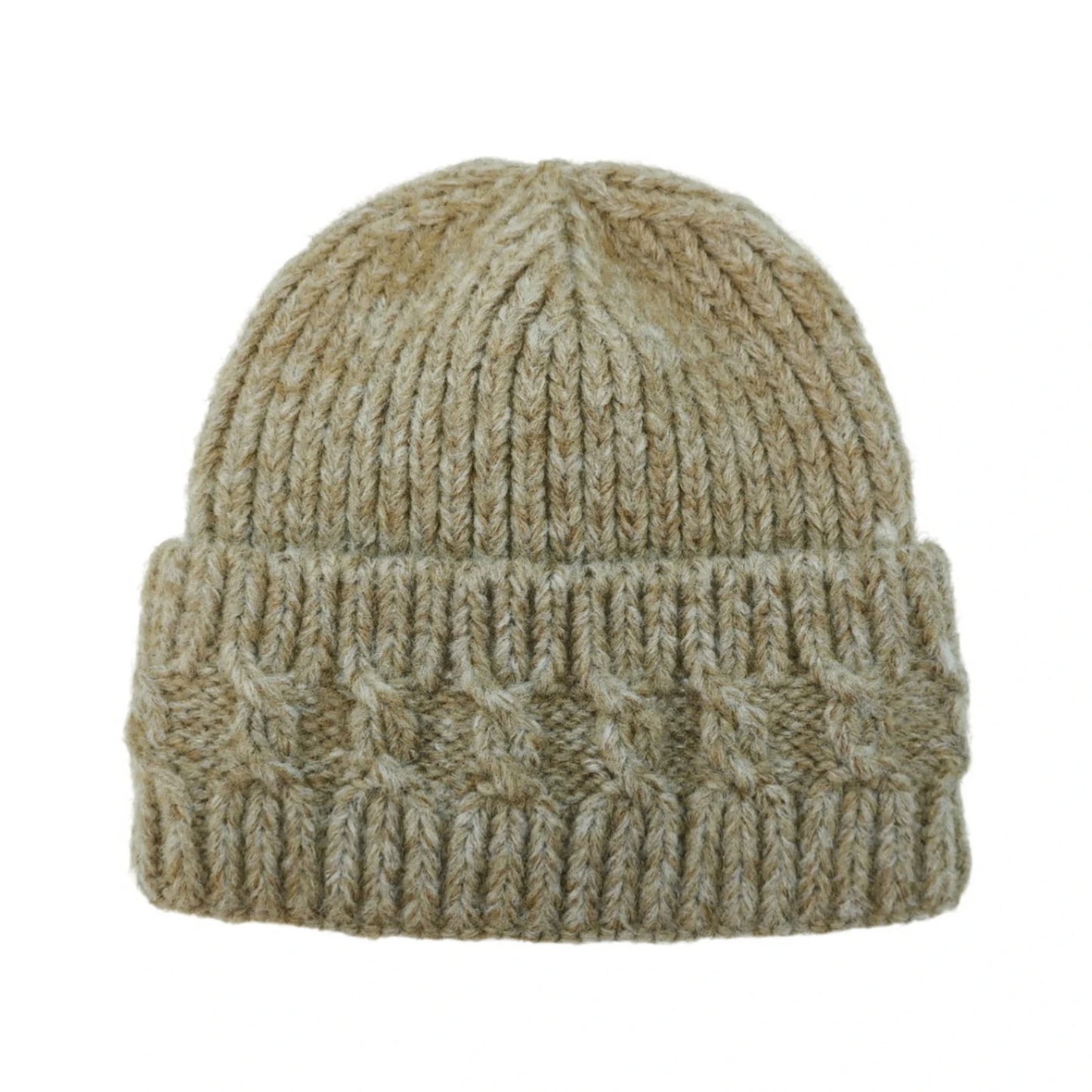 Ski Hat | Cable Ribbed Texture – Oatmeal