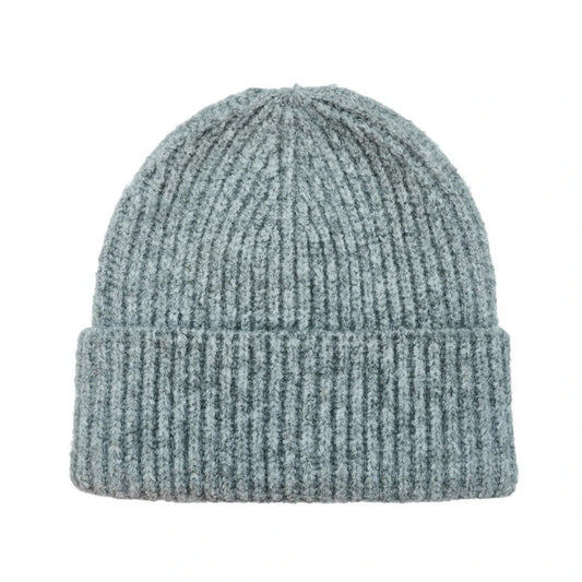 Ski Hat | Ribbed Minimal Design – Light Grey