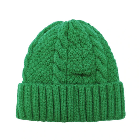 Ski Hat | Cable Knit Design – Green