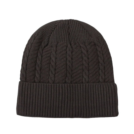 Ski Hat | Cable Knit Design – Dark Brown