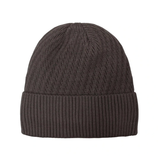Ski Hat | Ribbed Knit Design – Dark Brown
