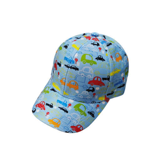 IGO2507491 Colorful Car Printed Kids' Baseball Cap