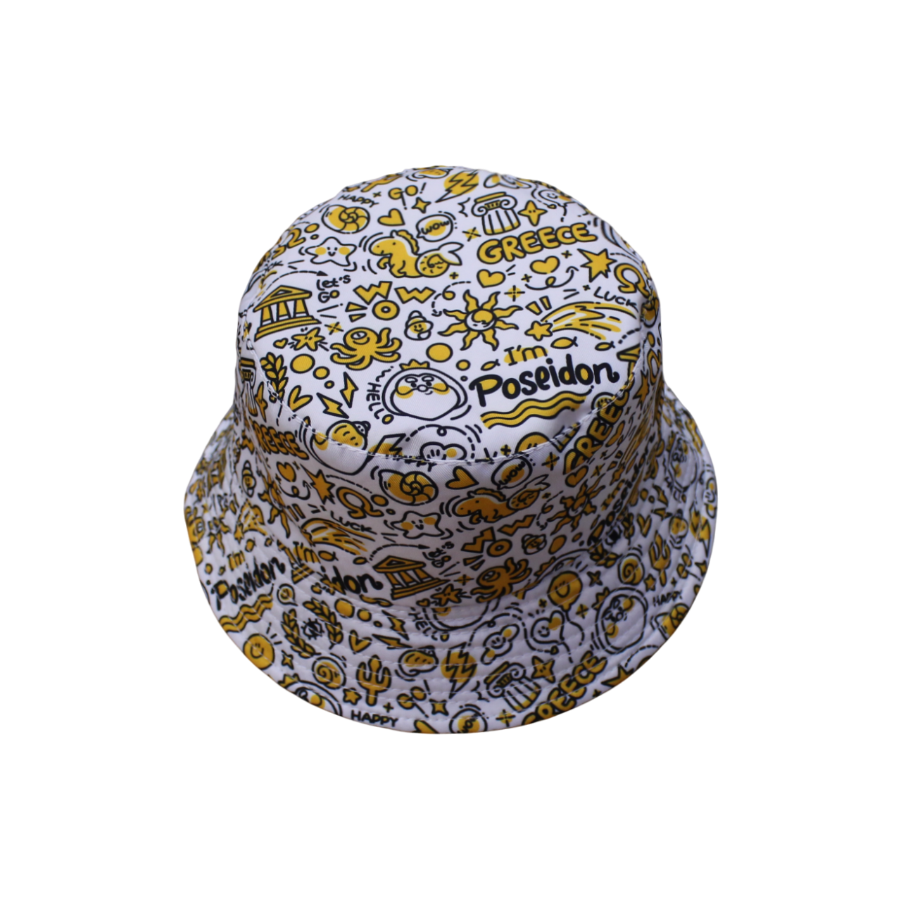 IGO2507493-2 Greek-themed Cartoon Graffiti Fisherman's Hat