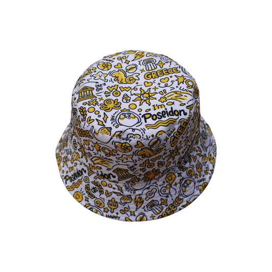 IGO2507493-2 Greek-themed Cartoon Graffiti Fisherman's Hat