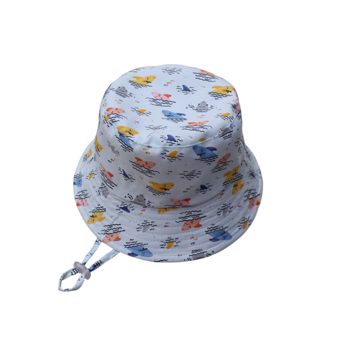 IGO2507493-4 Colorful Shark Printed Fisherman's Hat