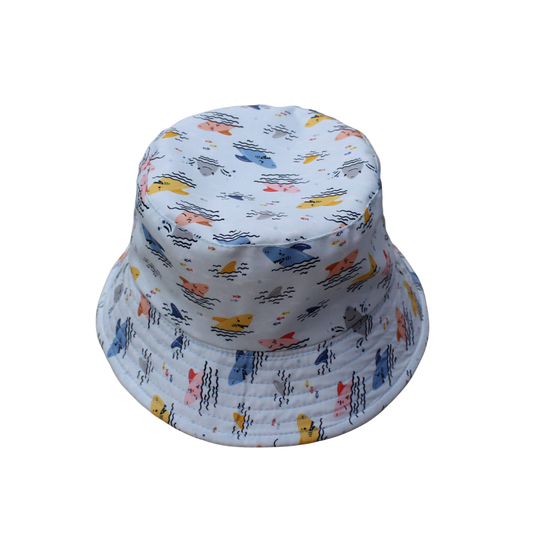 IGO2507493-4 Colorful Shark Printed Fisherman's Hat
