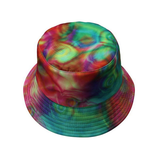 Patterned Bucket Hat | Tie-Dye Swirl – Multicolour