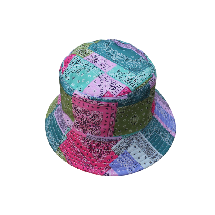 IGO2507494-12 Patchwork Paisley Pattern Fisherman's Hat