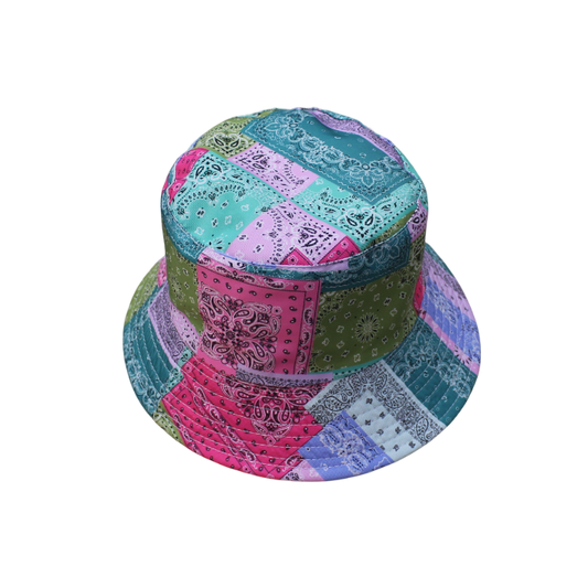 IGO2507494-12 Patchwork Paisley Pattern Fisherman's Hat