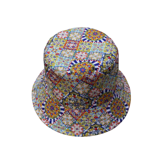 IGO2507494-13 Vintage Artistic Tile Pattern Fisherman's Hat