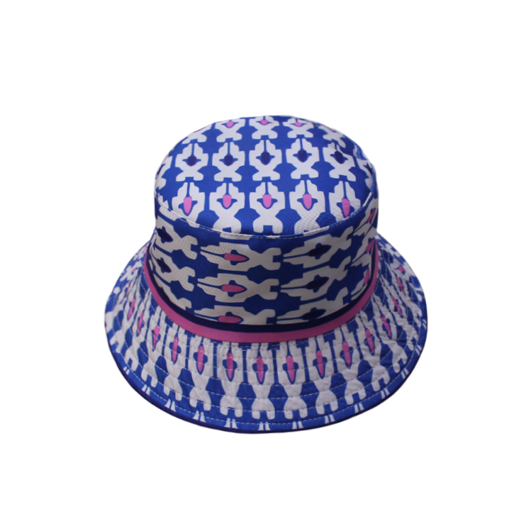 IGO2507494-4 Geometric Pattern Contrast Trim Fisherman's Hat