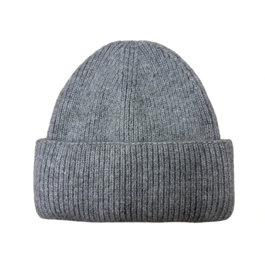 Ski Hat | Ribbed Knit Cuff Beanie – Grey