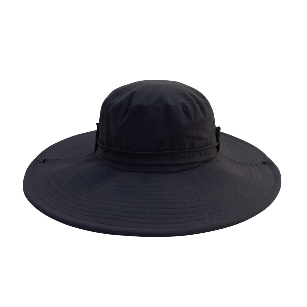 Aussie Hat | Extra-Wide Brim with Adjustable Snap Buttons – Navy Blue