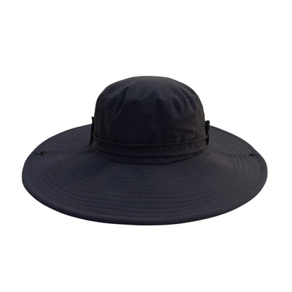 Aussie Hat | Extra-Wide Brim with Adjustable Snap Buttons – Navy Blue