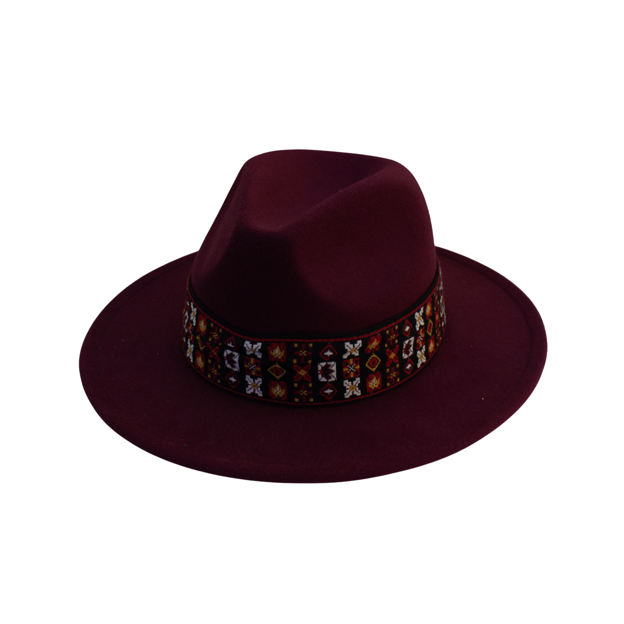 IGO2507537 Floral - Belted Fedora Hat
