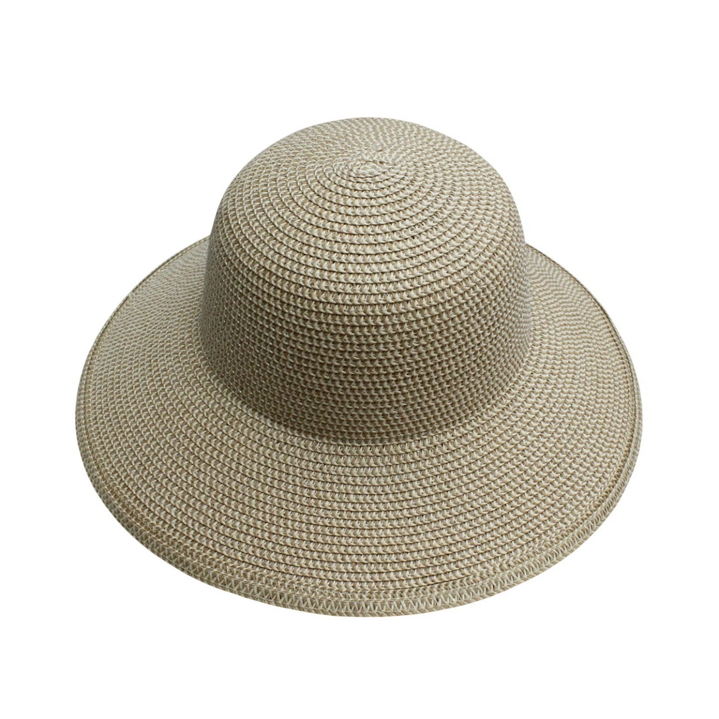 Short Brim Straw Hat | Classic Black Bow – Cream
