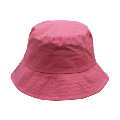 Bucket Hat | Kids Drawstring Solid Color Design – Hot Pink