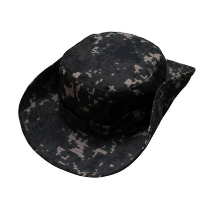 Camo Hat | Convertible Wide-Brim Digital Camo with Braided Trim – Green