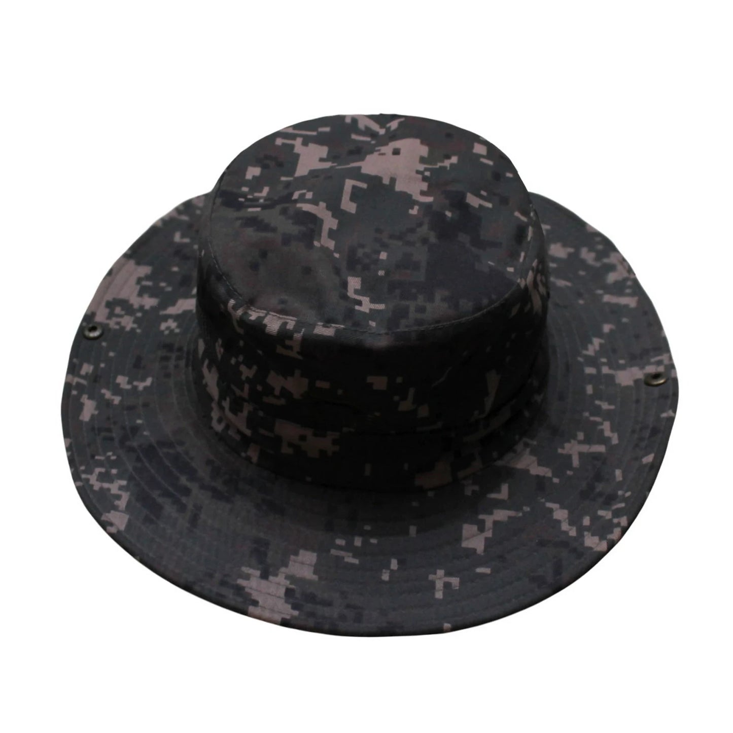 Camo Hat | Convertible Wide-Brim Digital Camo with Mesh Back – Green