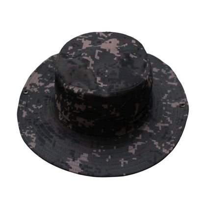 Camo Hat | Convertible Wide-Brim Digital Camo with Mesh Back – Green
