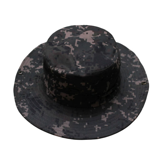 Camo Hat | Convertible Wide-Brim Digital Camo with Mesh Back – Green