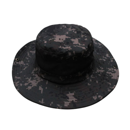 Camo Hat | Convertible Wide-Brim Digital Camo with Mesh Back – Green