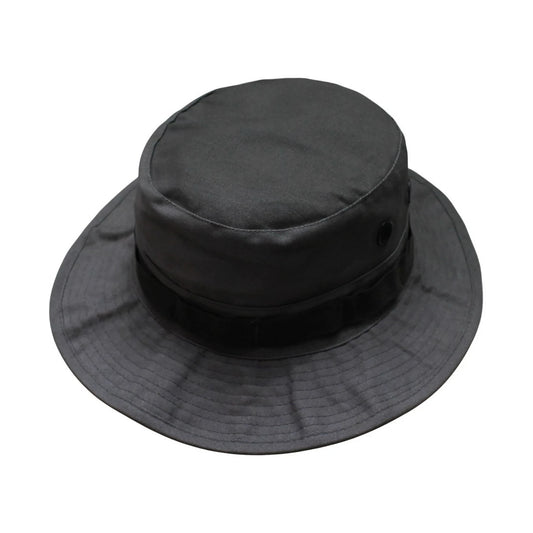 Aussie Hat | Wide-Brim Convertible with Ventilation & Braided Trim – Deep Grey