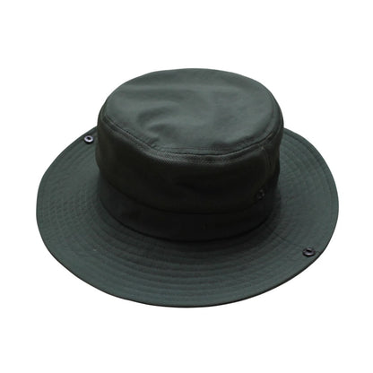 Aussie Hat | Convertible Wide-Brim with Ventilated Crown & Press Studs – Green