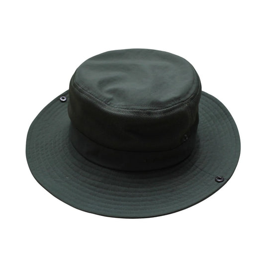 Aussie Hat | Convertible Wide-Brim with Ventilated Crown & Press Studs – Green