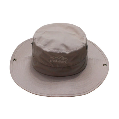 Aussie Hat | Convertible Wide-Brim with Embroidered Logo & Wind Cord – Khaki